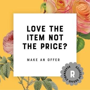 Reasonable Offers Accepted